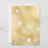 Goud Ornament Bedrijf Kerstfeest Kaart (Achterkant)