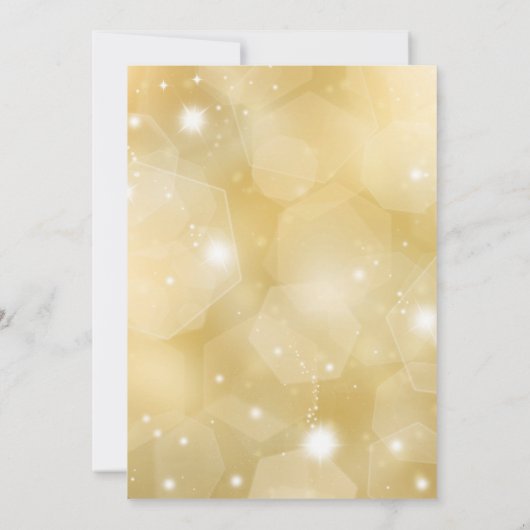 Goud Ornament Bedrijf Kerstfeest Kaart (Achterkant)