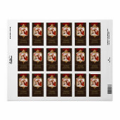 Goud Ornament Lijst FOTO Retouradres Label (Full Sheet)