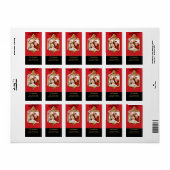 Goud Ornament Lijst FOTO Retouradres Label (Full Sheet)