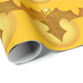 Goud Ornament op Gold Wrapping Paper Cadeaupapier (Rol Hoek)