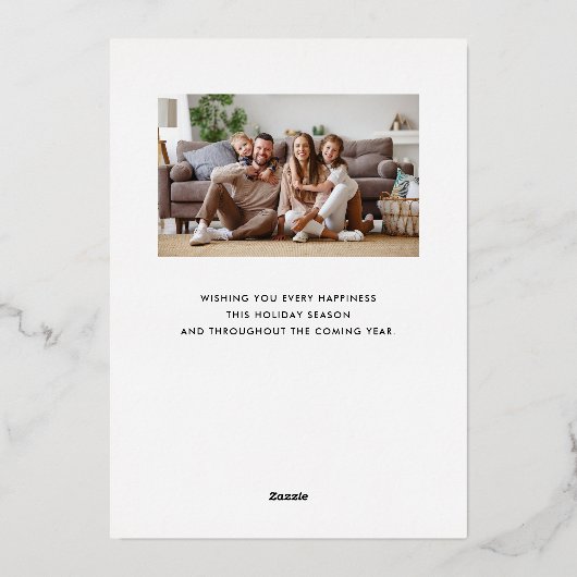 Goud Ornament Prettige feestdagen (Achterkant)