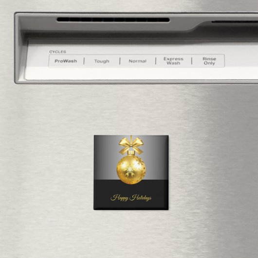 Goud Ornament Vakantie Kerstmagneet Magneet (Insitu (Vaatwasser))
