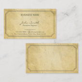 Goud oud papier Textuur Petroleum Engineer Visitekaartje (Voorkant / Achterkant)