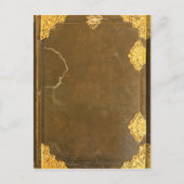 Goud & Oude Boekomslag Briefkaart (Voorkant)