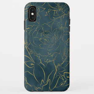 Goud overzicht illustratie  rozen patroon Case-Mate iPhone case