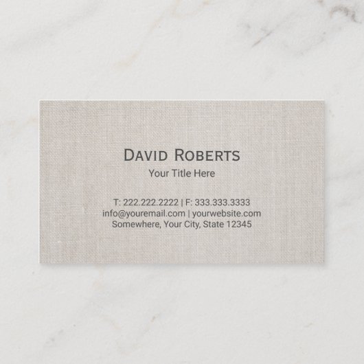 Goud paard Equestrian Equine Elegant Linen Visitekaartje (Achterkant)