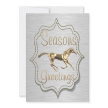 Goud paard op Zilver Westerne feestdag