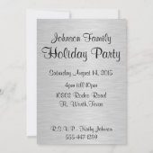 Goud paard op Zilver Westerne feestdag Kaart (Achterkant)