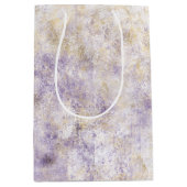 Goud Paarse Abstract Medium Cadeauzakje (Voorkant)