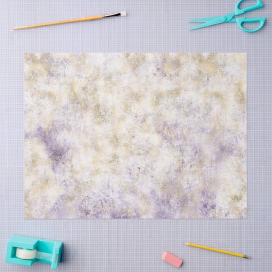 Goud Paarse Abstract Tissuepapier (Craft)