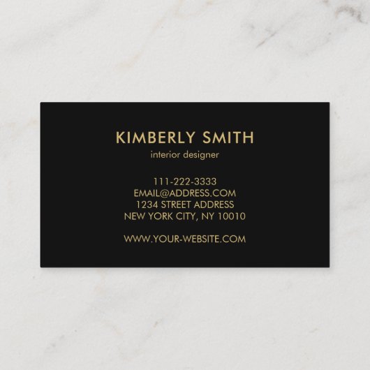 Goud paarse amethist edelsteen geode visitekaartje (Achterkant)