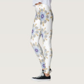Goud, paarse en blauw Aantrekkelijk Leggings (Links)