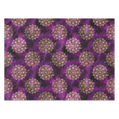 Goud & Paarse Galaxy Dharma Mandala Patroon Tafelkleed (Voorkant (Horizontaal))