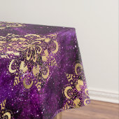 Goud & Paarse Galaxy Dharma Mandala Patroon Tafelkleed (Voorbeeld)