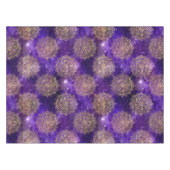 Goud & Paarse Galaxy Dharma Mandala Patroon Tafelkleed (Voorkant (Horizontaal))