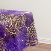 Goud & Paarse Galaxy Dharma Mandala Patroon Tafelkleed (Voorbeeld)