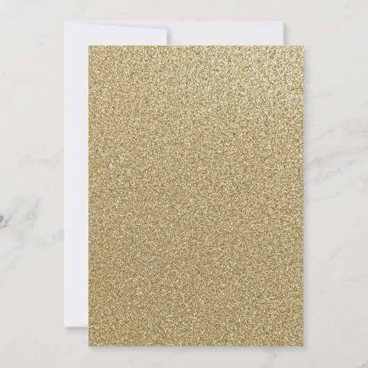 Goud Paarse Sparkle Floral 15e Verjaardag Uitnodig Kaart (Achterkant)