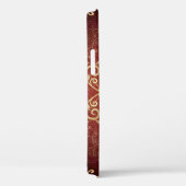 Goud-Paarse Valentijn Rond Lijst Case-Mate iPhone Case (Achterkant / Rechts)