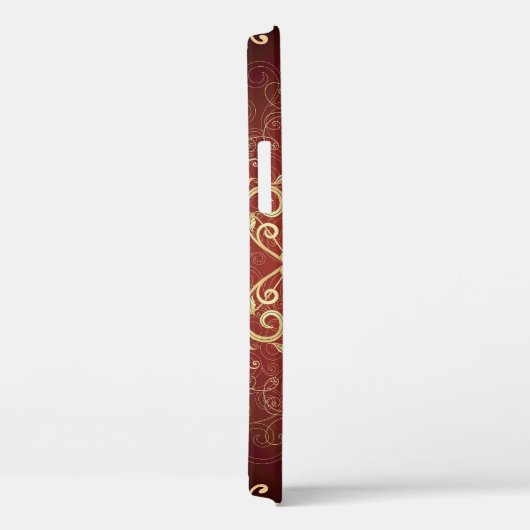 Goud-Paarse Valentijn Rond Lijst Case-Mate iPhone Case (Achterkant / Rechts)