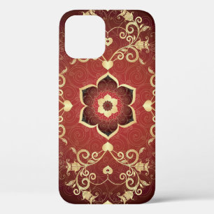 Goud-Paarse Valentijn Rond Lijst Case-Mate iPhone Case
