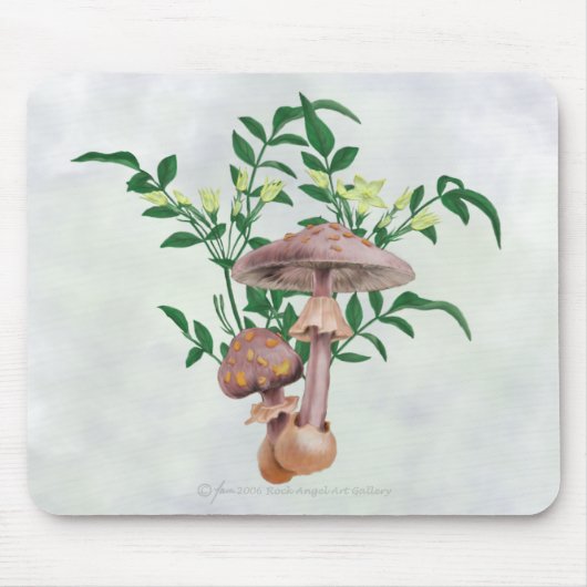 Goud-paddenstoelen, Star Flowers Mousepad Muismat (Voorkant)