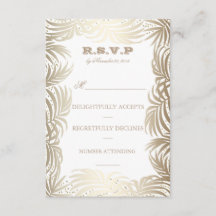 Goud palmpoliet en nazeemacht RSVP