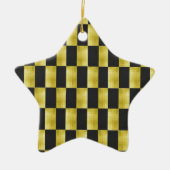 Goud-Paneel-Zwart-IV Keramisch Ornament (Voorkant)
