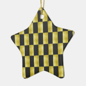 Goud-Paneel-Zwart-IV Keramisch Ornament (Links)