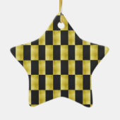 Goud-Paneel-Zwart-IV Keramisch Ornament (Achterkant)