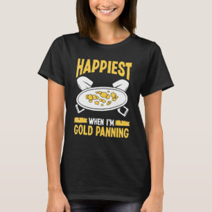 Goud Panner Gelukkigst als ik aan het zeven ben Mi T-shirt