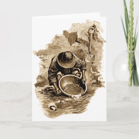 goud panner kaart (Voorkant)