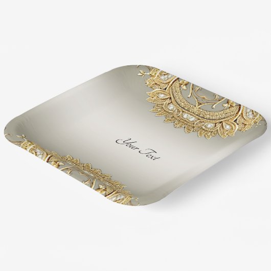 Goud  papier Bord (Gebogen)