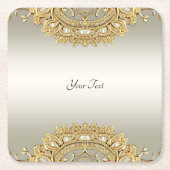 Goud  papier Onderzetter (Voorkant)