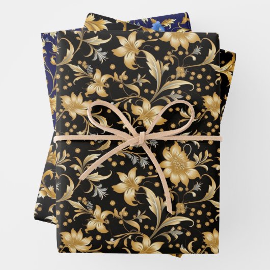 Goud papier voor het verpakken van bloemen inpakpapier vel (In situ)