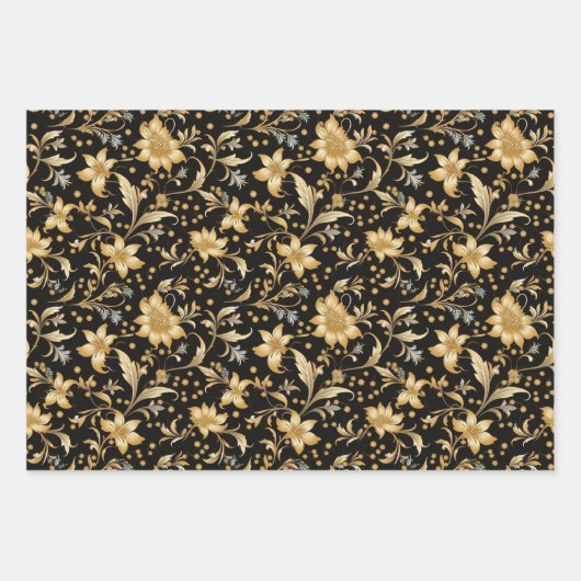 Goud papier voor het verpakken van bloemen inpakpapier vel (Voorkant)