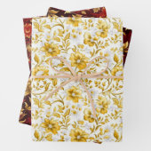 Goud papier voor het verpakken van bloemen inpakpapier vel (In situ)