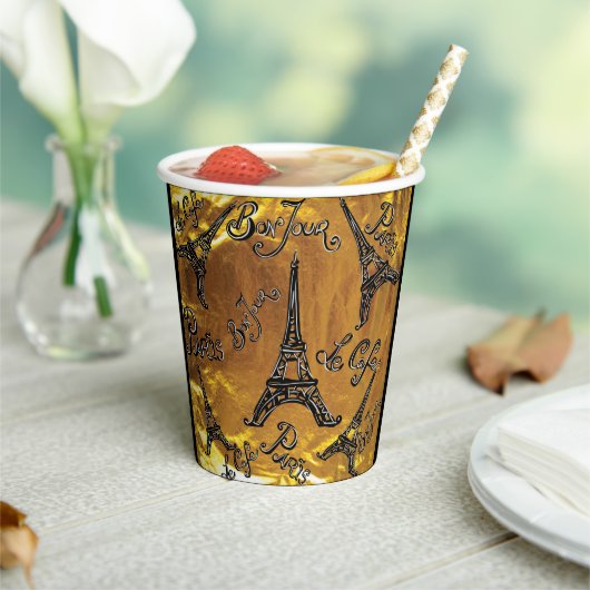 Goud Papieren Bekers (Insitu)