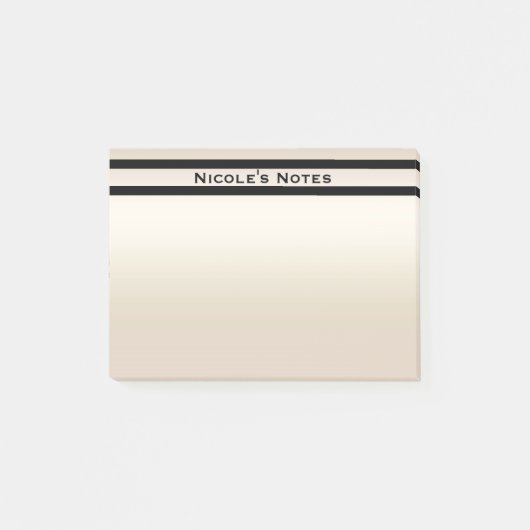 Goud Parel Glans Glamour Chic Modern Persoonlijk Post-it® Notes (Voorkant)