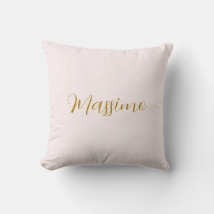 Goud & Pastel Kleur Calligrafie Elegante Gewone Na Kussen