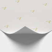 Goud & Pastel Kleur Monogram Professionele Initiaa Cadeaupapier (Hoek)