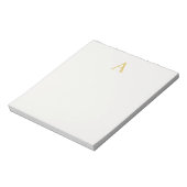 Goud & Pastel Kleur Monogram Professionele Initiaa Notitieblok (Linkerzijde)