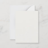 Goud & Pastel Kleur Monogram Professionele Initiaa Notitiekaartje (Achterkant)