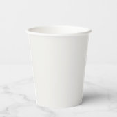 Goud & Pastel Kleur Monogram Professionele Initiaa Papieren Bekers (Achterkant)