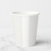 Goud & Pastel Kleur Monogram Professionele Initiaa Papieren Bekers (Rechts)