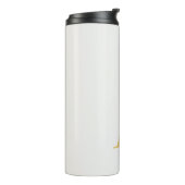 Goud & Pastel Kleur Monogram Professionele Initiaa Thermosbeker (Gedraaid links)