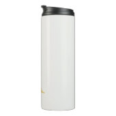 Goud & Pastel Kleur Monogram Professionele Initiaa Thermosbeker (Geroteerd rechts)