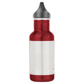 Goud & Pastel Kleur Monogram Professionele Initiaa Waterfles (Links)