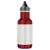 Goud & Pastel Kleur Monogram Professionele Initiaa Waterfles (Rechts)