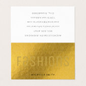 Goud Patroon | Goud Modetrends Visitekaartje (Buitenkant ongevouwen)